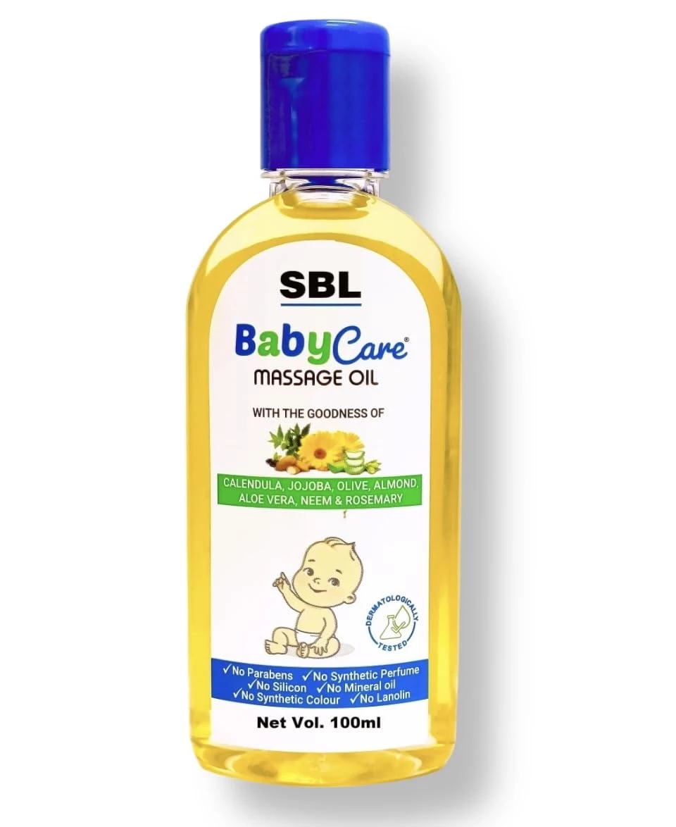 SBL Homeopathy Baby Care Massage Oil, 100 ml-1.webp